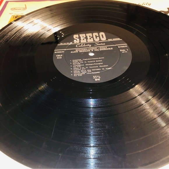 Enchantment Italy Aldo Bruschi and His Ensemble LP 12” Vinyl Seeco CELP-413 - Picture 4 of 16